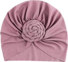 img 1 attached to Pieces Turban Infant Beanie Toddler Baby Care good in Hair Care