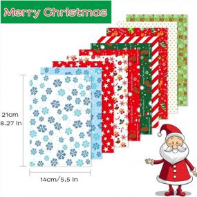 img 2 attached to 🎄 FEPITO 60 Sheets Christmas Pattern Paper Set, 14 x 21cm for Card Making Scrapbook Decoration, 10 Unique Designs - Optimize Your Search