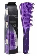 bestool detangling brush: no pain, easily detangle wet/dry 3/4abc curly, coily & kinky hair (purple) логотип