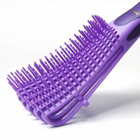 img 1 attached to BESTOOL Detangling Brush: No Pain, Easily Detangle Wet/Dry 3/4Abc Curly, Coily & Kinky Hair (Purple)