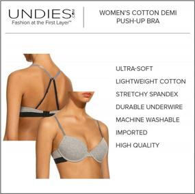 img 1 attached to Women'S 3-Pack Convertible Demi Push-Up Bra, Multicolor | Undies.Com