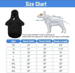 img 3 attached to 🐕 Security Printed Dog Hoodie Pet Clothes - Soft Cotton Winter Coat with Hat for Small, Medium, and Large Dogs & Cats