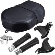 🏍️ ambienceo rear foot peg footpeg footrest & pillion passenger seat for 2007-2013 harley-davidson sportster xl 883l 883xl 883c 883n 1200n 1200 nightster - complete mount kit included логотип