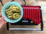 img 1 attached to Sandwich maker Kitfort KT-1609 Panini Maker, red review by Edyta Maria ᠌