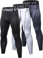men's cool dry compression baselayer tights leggings yuerlian logo