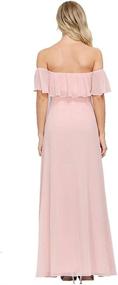 img 2 attached to Girls Shoulder Ruffle Evening Dresses Girls' Clothing ~ Dresses