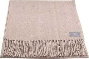 img 4 attached to Maloca Alpaca Oversized Authentic Hypoallergenic Women's Scarves & Wraps: A Top Choice in Accessories