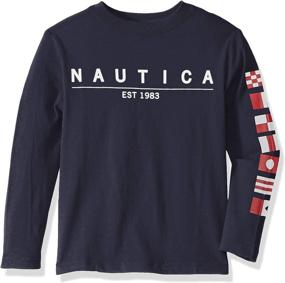 img 2 attached to Nautica Little Sleeve Graphic Print Boys' Clothing at Tops, Tees & Shirts