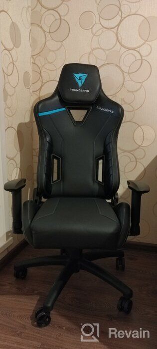 img 1 attached to Computer chair ThunderX3 TC3 gaming chair, upholstery: imitation leather, color: Ember Red review by Boguslawa Sikorska ᠌