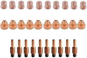 img 4 attached to 🔧 10 Pieces of 220819 Tips, 10 Pieces of 220842 Electrodes, and 10 Pieces of 220818 Shield Caps Plasma Cutting Consumables Suitable for 65 85 105