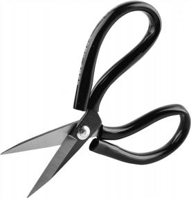 img 1 attached to Upholstery Shears | EZthings® Super Sharp Scissors For Arts And Crafts Fabric Materials Cutting