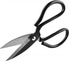 img 3 attached to Upholstery Shears | EZthings® Super Sharp Scissors For Arts And Crafts Fabric Materials Cutting