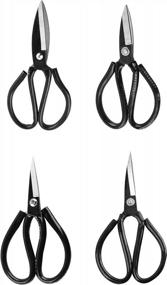 img 4 attached to Upholstery Shears | EZthings® Super Sharp Scissors For Arts And Crafts Fabric Materials Cutting