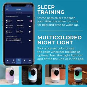 img 1 attached to 👶 Ohma Smart Baby WiFi Monitor: White Noise, Night Light, Temperature & Humidity Sensor, Wireless Talk & Listen, App & WiFi Enabled Video Camera - Essential Baby Registry Must-Have!