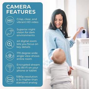 img 3 attached to 👶 Ohma Smart Baby WiFi Monitor: White Noise, Night Light, Temperature & Humidity Sensor, Wireless Talk & Listen, App & WiFi Enabled Video Camera - Essential Baby Registry Must-Have!