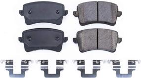 img 1 attached to 🔝 Power Stop 17-1386, Z17 Rear Ceramic Brake Pads: Enhanced Performance with Included Hardware