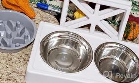 img 8 attached to Adjustable Elevated Dog Bowl Stand With Slow Feeder – Perfect For Dogs Of Any Size
