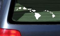 hawaiian islands vinyl sticker white decal logo
