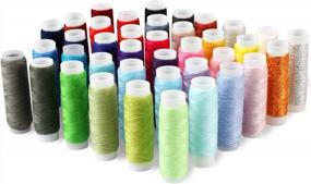 img 4 attached to Sewing Thread Set - 39 Colors, 60M/66Y Per Roll, Embroidery & Sewing Machine Thread For Hand Stitching And Sewing Machines