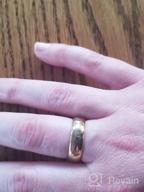 картинка 1 прикреплена к отзыву Зоэски мужское кольцо из вольфрама карбида 6мм 8мм - синяя полоса вдохновленная "Властелином Колец" с удобной посадкой и лазерной гравировкой от Todd Gill
