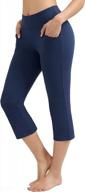 high waisted bootcut yoga pants with pockets for women by ewedoos - perfect for workouts and everyday wear logo