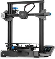 upgraded cctree ender 3 v2 3d printer with integrated structure design, silent motherboard, meanwell power supply, and carborundum glass platform - print size of 8.6x8.6x9.8 inches logo