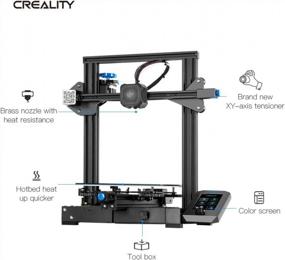 img 1 attached to Upgraded CCTREE Ender 3 V2 3D Printer With Integrated Structure Design, Silent Motherboard, MeanWell Power Supply, And Carborundum Glass Platform - Print Size Of 8.6X8.6X9.8 Inches