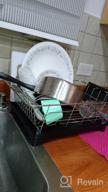 img 1 attached to BESTonZON Dish Drying Rack - Premium 304 Stainless Steel Dish Drainer With Removable Cutlery Holder And Drainboard With Adjustable Swivel Spout review by David Alvarado