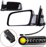 π eccpp driver and passenger power side view mirrors replacement for chevy and gmc pickup trucks and suvs - fit 15764757 15764758 logo