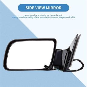 img 3 attached to 🚗 ECCPP Driver and Passenger Power Side View Mirrors Replacement for Chevy and GMC Pickup Trucks and SUVs - Fit 15764757 15764758