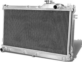 img 1 attached to 🚗 DNA Motoring RA-MM90-2: High-Performance 2-Row Aluminum Radiator for 90-98 Mazda Miata MX-5 MT