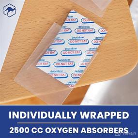 img 1 attached to 🥫 15x 5 Gallon Wallaby Mylar Bag Bundle - Silver (5 Mil) With 20 Oxygen Absorbers & Labels: Long Term Food Storage Solution with Resealable Zipper, FDA Grade Materials, Air-Tight and Light-Blocking Design