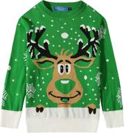 camii mia reindeer snowflake christmas boys' clothing - sweaters logo