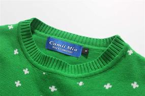 img 2 attached to Camii Mia Reindeer Snowflake Christmas Boys' Clothing - Sweaters