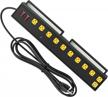 efficient power management: 10-outlet heavy duty power strip with led work light and usb ports for optimal performance and safety logo