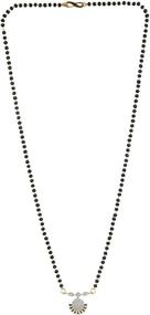 img 2 attached to Efulgenz Bollywood Traditional Mangalsutra Necklace Women's Jewelry : Jewelry Sets
