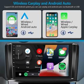 img 3 attached to Обновите свой Mercedes Benz с помощью беспроводной Carplay и навигации - Android Car Stereo для ML GL ML350 GL320 X164 2005-2011 с 9-дюймовым сенсорным экраном, WiFi, Bluetooth, USB и резервной камерой
