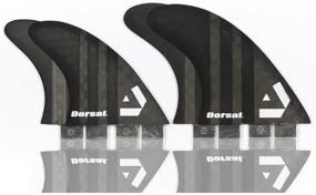 img 3 attached to Honeycomb Carbon DORSAL Quad Surfboard Fins (Set Of 4) With FCS Base In Black