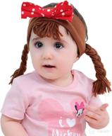 lujuny funny fake braid headband baby care logo