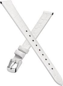 img 2 attached to 👩 BISONSTRAP Women's Leather Watch Straps: Stylish Replacement Bands Designed for Polished Watches