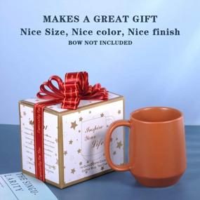 img 2 attached to Enjoy Hot Beverages In Style With Miicol'S 16Oz Ceramic Mug: Perfect For Home Or Office, Frosted Surface And Chocolate Color, Microwave & Dishwasher Safe