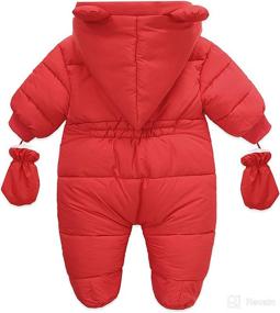 img 2 attached to Muineobuka Newborn Snowsuit Jumpsuits Outfits Apparel & Accessories Baby Boys