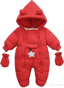 img 3 attached to Muineobuka Newborn Snowsuit Jumpsuits Outfits Apparel & Accessories Baby Boys