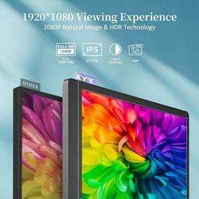 img 3 attached to KYY Portable Monitor 15.6 Inch | External 1920X1080P 60Hz | Built-in Speakers | K3-1 IPS - Review & Specs