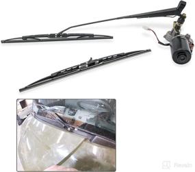 img 4 attached to 🔋 Tepeng Universal 12V Electric UTV Windshield Wiper Kit: Essential Compatibility with Polaris Ranger, Honda Pioneer, Can Am X3, and More