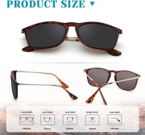img 2 attached to Polarized Sunglasses For Women And Men - 100% UV Protection, KALIYADI Vintage Sun Glasses
