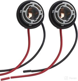 img 4 attached to 🔌 EverBright Standard 1156 BA15S P21W LED Bulb Socket Holder, Socket Adapter with Pre-Wired Harness Sockets for Brake, Turn Signal, and Tail Light Bulbs (Pack of 2)