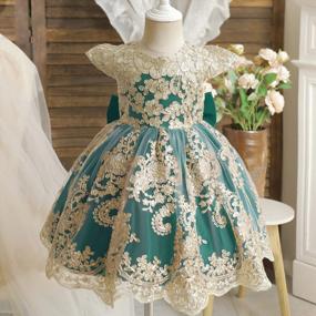 img 3 attached to NNJXD Toddler And Baby Girl Wedding Dress With Tulle Flower Princess Design