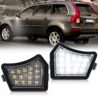 upgrade your volvo's style and safety with nslumo full led side under-mirror puddle light - oem replacement logo