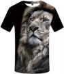 roar in style with 3d lion t-shirts for men by kyku logo